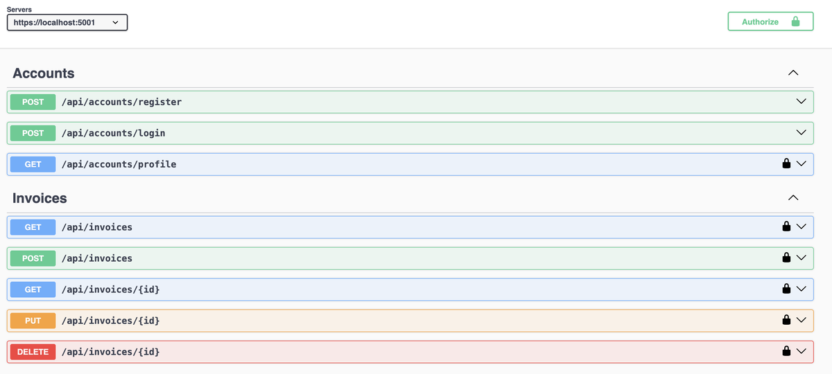 Invoices API resources